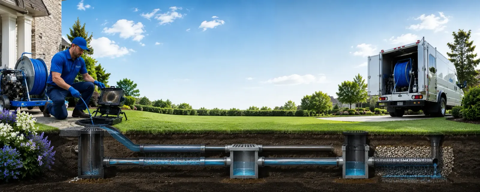 Outdoor drain cleaning information for Woodside, NY